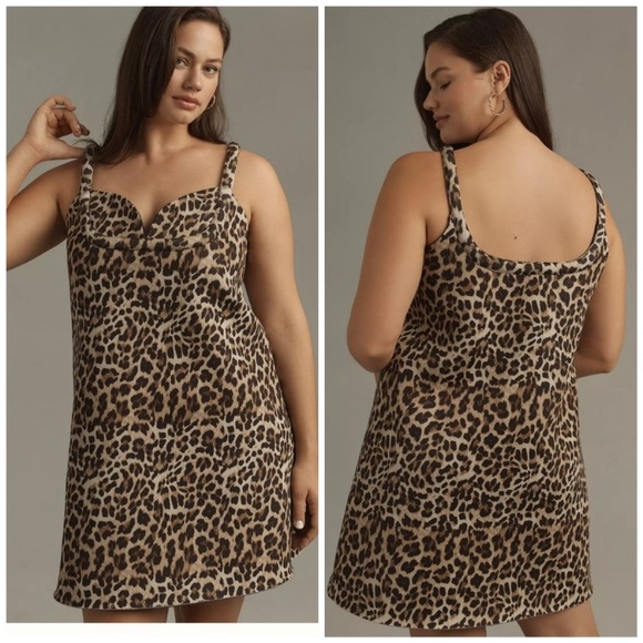 DHRUV KAPOOR ANTHROPOLOGIE DRESS PLUS SIZE 3X NEW NWT RARE HTF ANIMAL PRINT - Picture 1 of 12